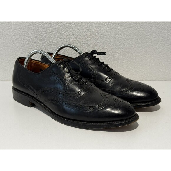 Allen Edmonds Mens Chester Wingtip Oxford Dress Shoe Sz 10.5 D Black Leather main image 6